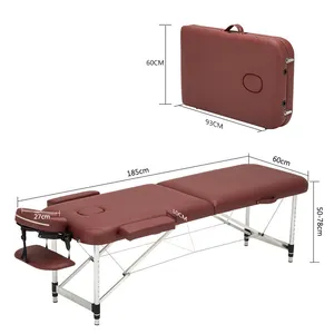 China professional cheap price foldable portable adjustable folding massage bed spa facial lash bed massage bed for sale