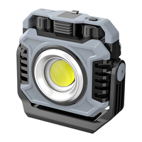 Lampe de travail portable à LED double lumière personnalisée, base magnétique, rechargeable Type-C, 5000 mAh, étanche, gradation progressive, faisceau 360°