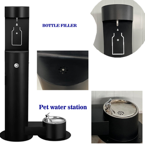 Dispensador de Agua Potable para Exteriores con Filtración, Recipiente Lateral y Bebedero para Animales - Product Image 3