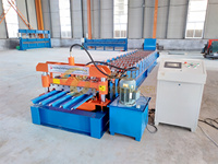 Formeuse de rouleaux de bobines d'acier PPGI de 1200 mm à commande PLC avec moteur et pompe pour la fabrication de tôles de toiture et d'acier coloré