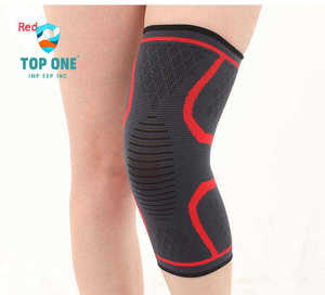 Top One Custom Logo <b>Knitted</b> Knee Brace Sleeve ODM OEM Elastic Support <b>Belt</b> for Knee Protection Elbow Knee Pads Product Category - Product Image 3