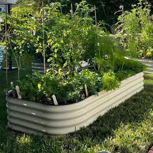 101-pvdf गैल्वेनाइज्ड गार्डन बेड धातु उठाया गया गार्डन बेड R-6.5FT सब्जियों के लिए आउटडोर प्लेटर बॉक्स - Product Image 5