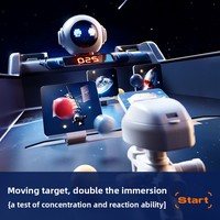Máquina de Juego de Disparos para Niños, Juguete de Robot Interstellar con Tablero de Puntuación LED y Objetivos de Planetas