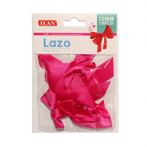 ILAN Nastro Lazo 20mm 8 Pezzi Fiocchi in Raso per Decorazioni Artigianali - Product Image 1