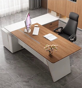 Nuevo Escritorio de muebles de oficina con cajón Gerente Boss Muebles de oficina comercial Escritorio de trabajo de computadora ejecutiva en forma de L - Product Image 2