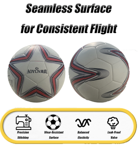 Balones de Fútbol Profesionales AOYUN F05 a Prueba de Explosiones |   Vejiga de Butilo de Poliuretano de Calidad Cosida a Máquina |   Talla 3-5 |   Entrenamiento Serio - Product Image 3