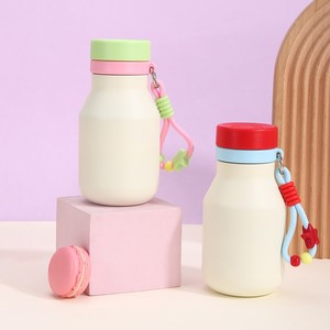 Cute Mini Milk Jar Insulated Water Bottle 316 Stainless Steel <b>Double</b> <b>Wall</b> Vacuum Portable Travel <b>Mug</b> With Straw For Home Car - Product Image 2