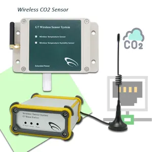 ワイヤレスLoRa二酸化炭素センサーワイヤレスCO2トランスミッター大気質CO2モニターおよびコントローラー建物管理用