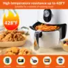Papier sulfurisé en silicone alimentaire jetable de 8 pouces pour friteuse à air carrée, idéal pour les plats et moules de cuisson - Product Image 4