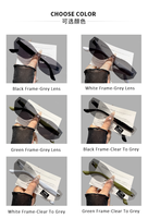Lunettes de soleil sans monture à bords coupés, protection UV, style mode, monture unique, verres irréguliers de qualité supérieure, style influenceur, vente en gros