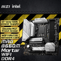 Tarjeta Madre MSI MAG B660M MORTAR WIFI DDR4, Compatible con CPU 13400/13400F/13700 (INTEL B660/LGA 1700)