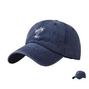 Gorra de Béisbol Vintage de Algodón Lavado sin Estructura con Logotipo Bordado Personalizado para Hombre y Mujer al por Mayor - Product Image 1