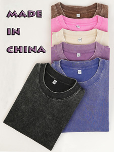 Servizio OEM 1.1 T-shirt da Uomo in Cotone Organico 100% con Stampa Cartoon, Stile Streetwear, Effetto Lavato - Product Image 2