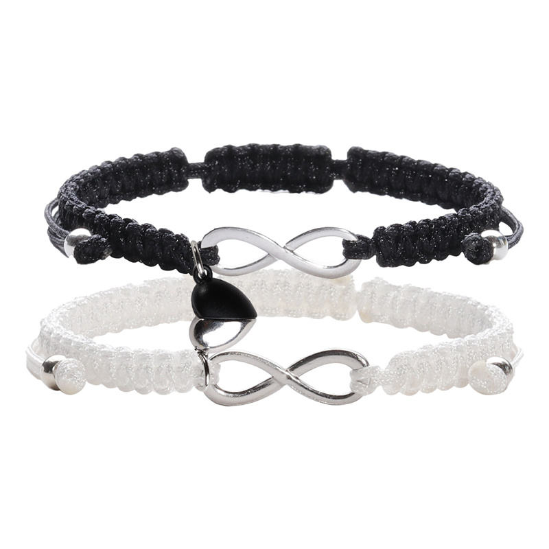 Engraved Hand Woven Bracelet Best Friend Bracelet Love Magnetic