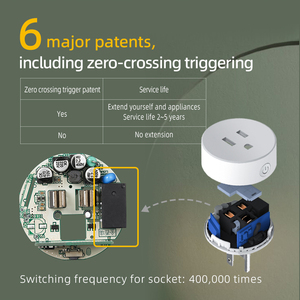15A Interruptor de alimentación inalámbrico para luces navideñas Kit de salida Cobertura remota de 360 ° 433MHz para uso de tira de luz Capacidad de 1500W - Product Image 6
