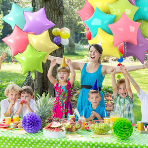 Wholesale 18 Inch <b>Star</b> Heart Aluminum Film <b>Balloon</b> Solid Color Birthday Party Decoration Foil <b>Balloon</b> Globos for Kids - Product Image 5
