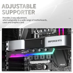 UpHere Computer Case 5V ARGB Tarjeta de video GPU Holder <span class=keywords><strong>Msi</strong></span> GPU Support Stand Tarjeta gráfica GPU <span class=keywords><strong>Bracket</strong></span> Holder - Product Image 4