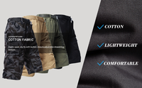 Shorts mi-longs pour hommes, motif uni, fermeture éclair, coupe ample, multi-poches, shorts décontractés, shorts de plage, shorts cargo pour hommes, shorts de sport