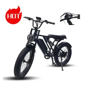 EU 창고 Y-24 뜨거운 판매 디자인 벨트 드라이브 전기 모터 자전거 Ebike 지방 타이어 ebike 전기 20 인치