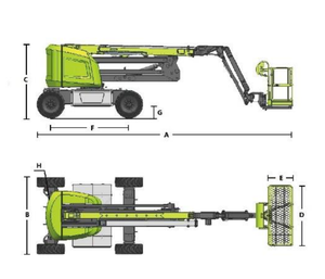 Çin'in En İyi Markası Zoomlion Yeni 18m ZA18JERT-V Elektrikli Eklemli Bomlu Platform - Product Image 2