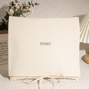 Sac d'Emballage Enveloppe en Coton Biologique Écologique pour Robe et <span class=keywords><strong>T</strong></span>-<span class=keywords><strong>Shirt</strong></span>, Sac de Rangement Naturel Réutilisable pour Vêtements et Lingerie, Sac Anti-Poussière en Coton - Product Image 2