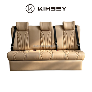 Sofá Cama de Cuero de 3 <span class=keywords><strong>Plazas</strong></span> KIMSEY, Lujoso y Confortable, para <span class=keywords><strong>IVECO</strong></span> <span class=keywords><strong>Daily</strong></span> - Product Image 3