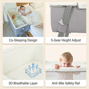 OEM/ODM culla comodino culla portatile pieghevole culla letto culla porta culla <span class=keywords><strong>per</strong></span> neonato <span class=keywords><strong>per</strong></span> camera da letto <span class=keywords><strong>e</strong></span> uso ospedaliero - Product Image 2