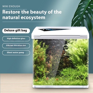 Petit réservoir de poissons rouges auto-circulant 220V Rectangle <span class=keywords><strong>Aquarium</strong></span> <span class=keywords><strong>Aquarium</strong></span> de bureau écologique pour usage domestique sans eau - Product Image 1