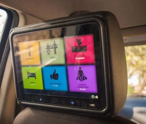 Abay — écran tactile de taxi lcd pour publicité, 10.1 pouces, monté sur android, 4g,gps