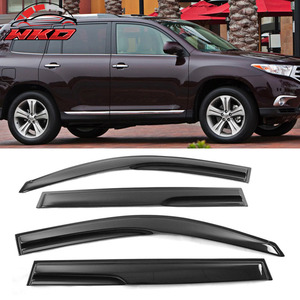 Convient pour Toyota Highlander 08-13, visières de fenêtre style Mugen, adhésives, acryliques, 4 pièces - Product Image 1