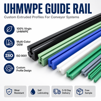 Kundenspezifische OEM Mehrfarbige Extrudierte Verschleißfeste Industrielle Kunststoff-UHMWPE-Führungsschiene