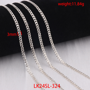 Bán Buôn S925 Sterling Silver Bạc 3/4/5/6/8/9Mm Cuba Liên Kết Chuỗi Cho Tự Làm Người Đàn Ông & Phụ Nữ Vòng Đeo Tay Vòng Cổ Trang Sức Làm Phụ Kiện - Product Image 4