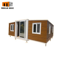 Venta directa de fábrica, casa contenedor prefabricada personalizada de alta calidad, estructura de acero, casa Modular móvil extensible de 2 dormitorios