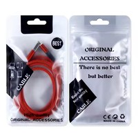 Accessoires mobiles, câble USB Type-C 3 en 1 magnétique à rotation 180+360°, 5 broches, charge rapide 3A, nylon, avec lumière LED
