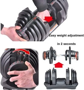 Set di <span class=keywords><strong>Manubri</strong></span> Automatici da 40kg per Palestra Domestica, Peso Regolabile, Allenatore Muscolare, <span class=keywords><strong>Manubri</strong></span> per Sollevamento Pesi per Uso Domestico - Product Image 2