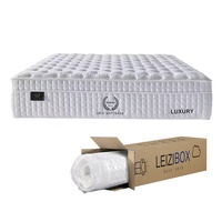 Matelas hybride de luxe à ressorts ensachés miniatures, taille King Queen, matelas double à ressorts ensachés pour hôtel