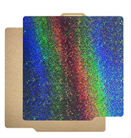 Plaque de construction en acier à ressort PEI à double texture, feuille PEI flexible double face pour lit chauffant d'imprimante 3D