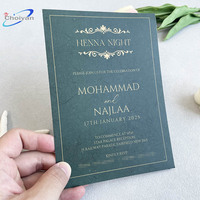 Ensemble personnalisable pour événements d'entreprise : Enveloppes A7 dorées pêche avec lettrage en relief, cartes en papier passeport pour invitations de mariage