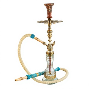 Vente en gros de chichas en laiton massif de style Khalil Maamoon - Shika Legend 40cm - Product Image 1
