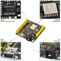 Keyestudio ESP8266 WI-FI geliştirme kurulu + USB kablosu Arduino NodeMCU için/dayalı ESP8266-12FWIFI/destek RTOS