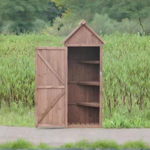 Hete Verkopende Duurzame Massief Houten Buitenopbergkast Voor Thuis Balkon Tuingereedschap Locker-Waterdicht En Knaagdierbestendig - Product Image 6