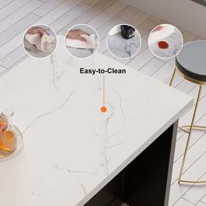 Đảo bếp màu đen với tủ bếp hiện đại lưu trữ sẵn sàng để lắp ráp (RTA) Tủ - Product Image 4