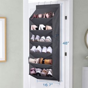 Hot Sell Durable Hanging Storage <b>Shoe</b> Organizer Over Door Storage Hanging <b>Shoe</b> Storage Rack - Product Image 2