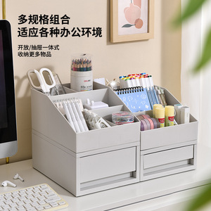 Office Organizer Desktop <b>Storage</b> <b>Box</b> Multi Layer Compartmentalized <b>Drawer</b> Cabinet For Home Office Use - Product Image 2