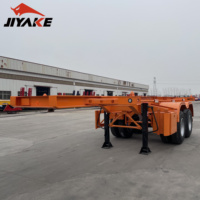 Nouvelle semi-remorque plateau Sinotruk, châssis squelette en acier de 40/20 pieds, cadre de remorquage, châssis porte-conteneurs, transport haute capacité