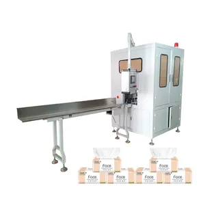 Máquina de fabricación de pañuelos faciales a pequeña escala, máquina plegable de papel de seda, totalmente automática
