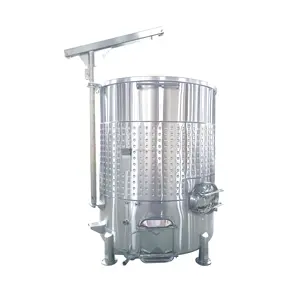 Stainless Steel Sanitary Floating Lid Variable Capacity Open Top Red Wine Fermenter Tank