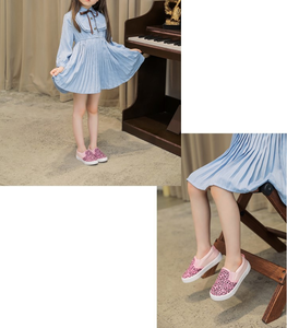 Chaussures décontractées en toile pour enfants, garçons et filles, style léopard, mocassins à enfiler - Product Image 5