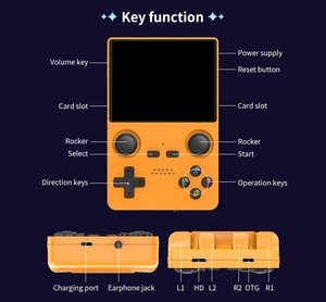 Powkiddy X35S Mini consola de videojuegos Retro 3,5 pulgadas IPS pantalla grande de ajuste completo con más de 10000 juegos clásicos dentro de X35s Gamepad - Product Image 6