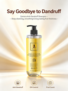 Shampooing Zamora Soin du Cuir Chevelu Parfum Fruité 1000ml Antichute Anti-Démangeaisons Équilibre Sébum Rend les Cheveux Légers, Lisses et Doux - Product Image 1